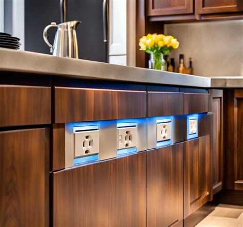 electrical box for use in a cabinet|electrical outlet built into cabinet.